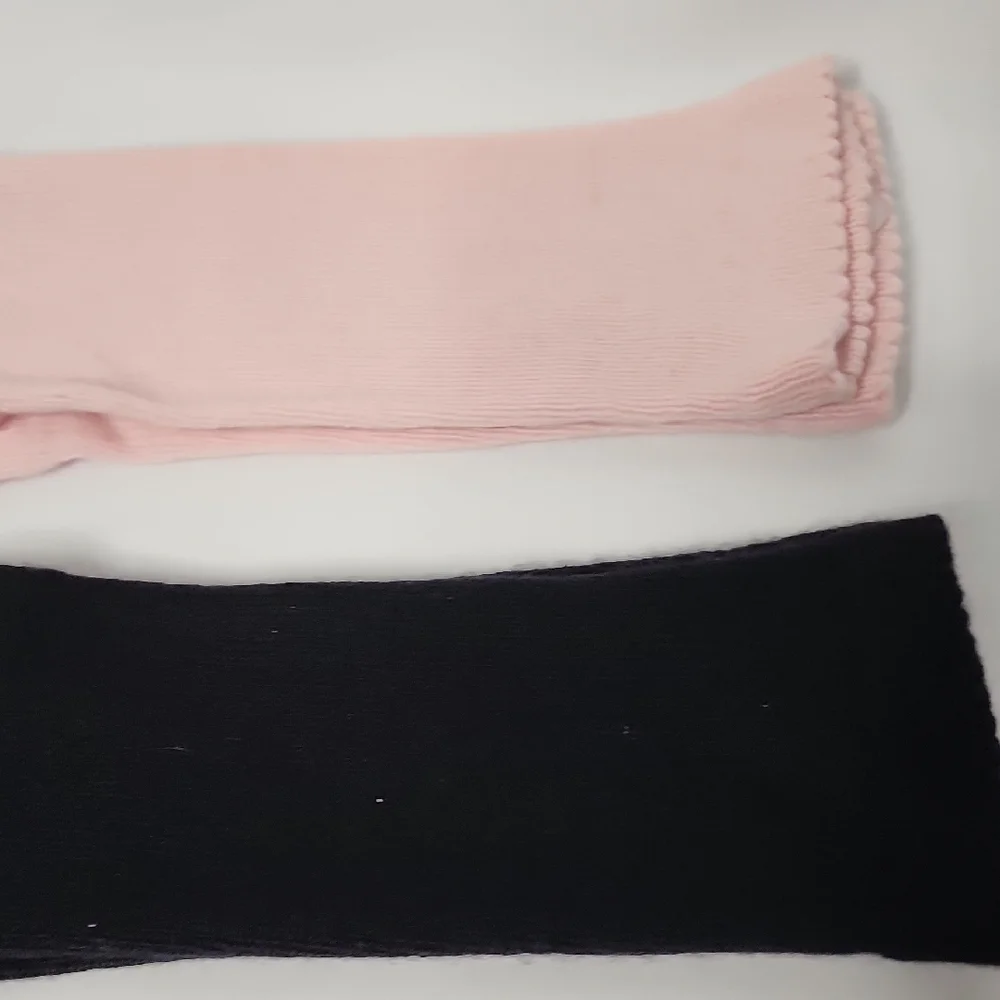 Two Cashmere Black and Pink Women's Gloves